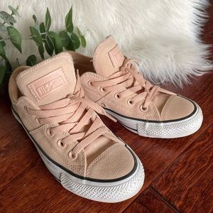 Converse All Stars Soft Pink Suede Sneakers Size 5